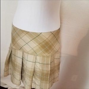 Plaid winter mini skirt